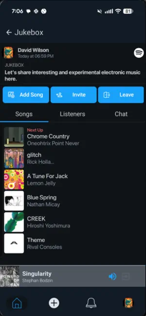 Earbug: Social Music screenshot 1