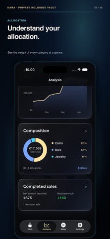 Physical Gold Inventory – Kara iPhone screenshot
