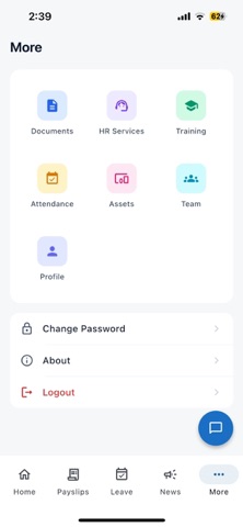 FG HR App screenshot