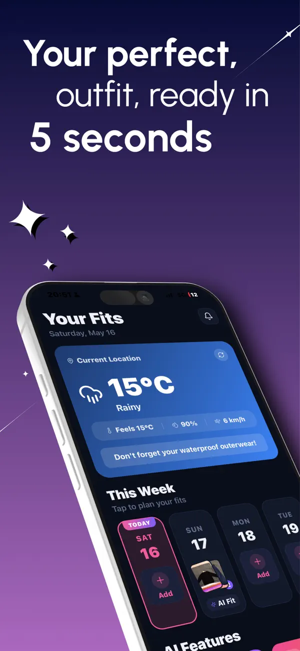 Screenshot #1 pour Wearly – Your Outfit Advisor