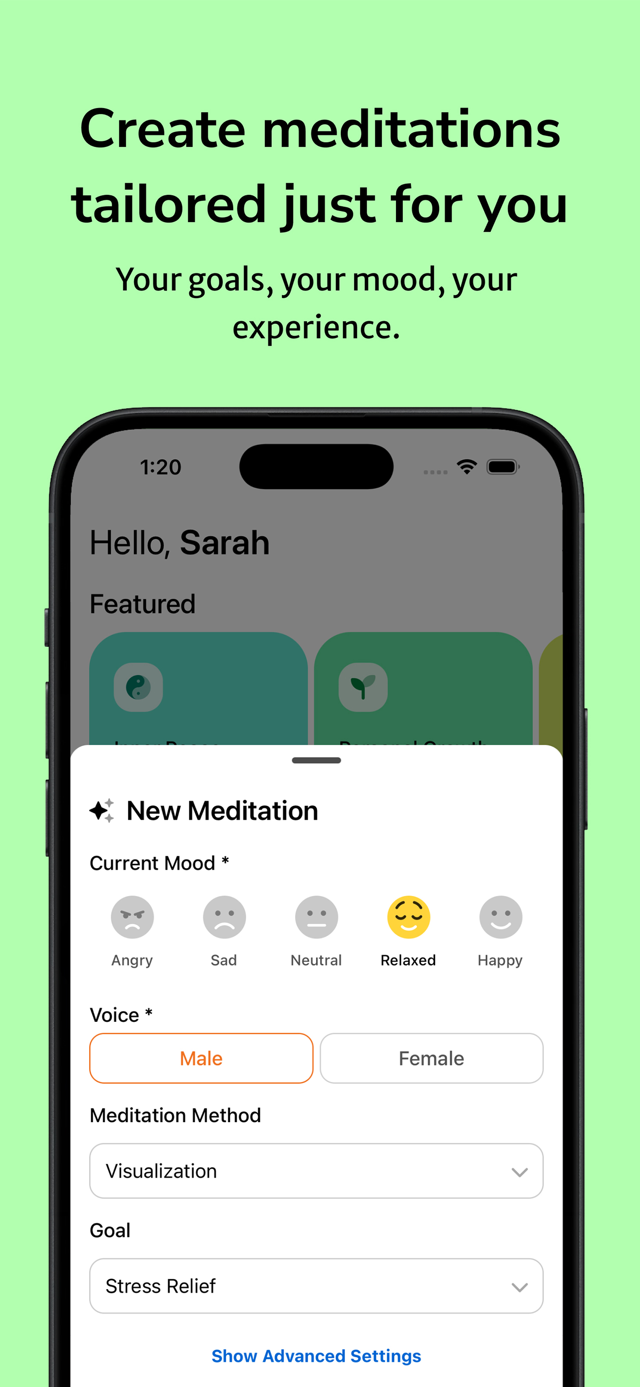 LightMind: Tailored Meditation