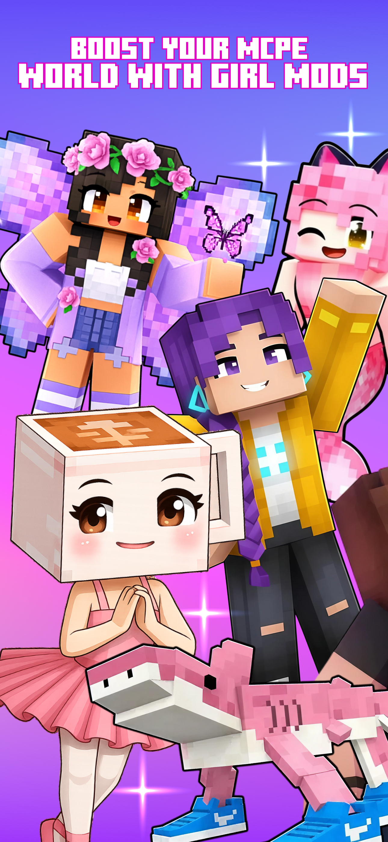 Cute Aphmau Girl Mods for MCPE