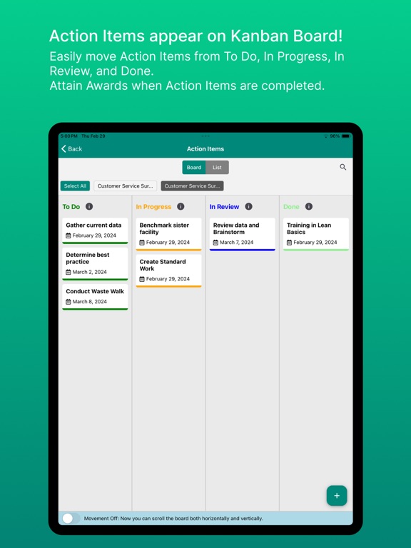 Lean D-M-A-I-C Rpt iPad screenshot 7 - Productivity app