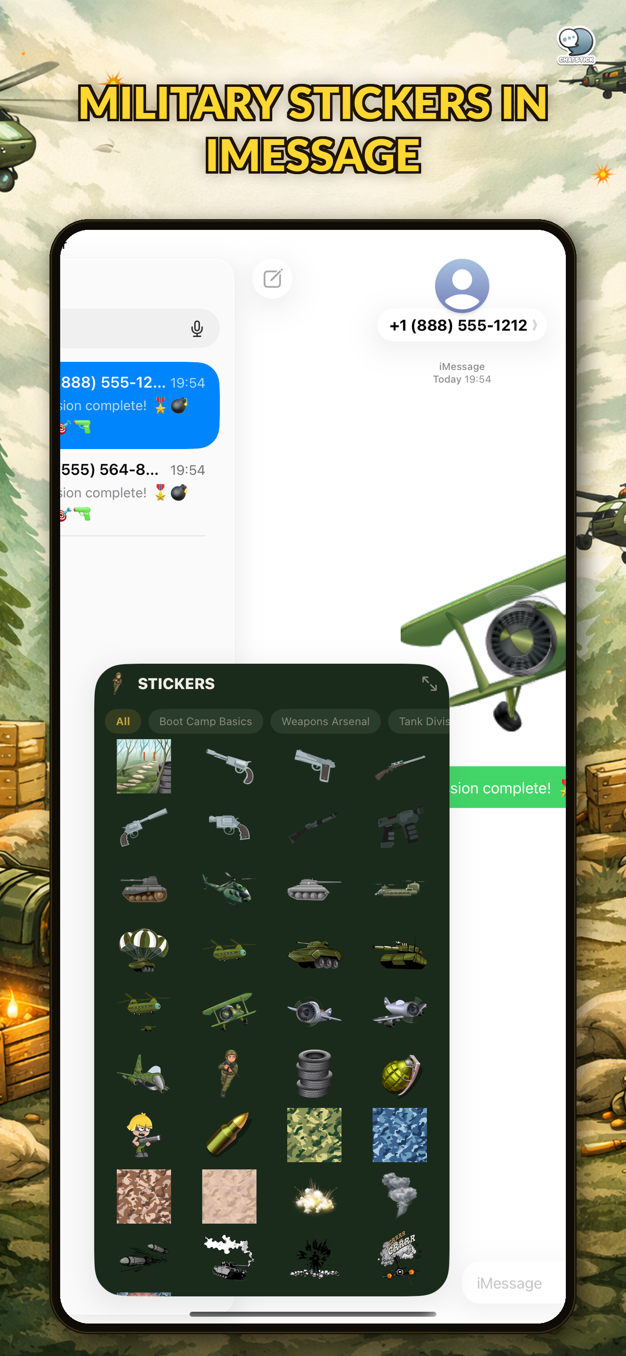 Military Stickers by ChatStick