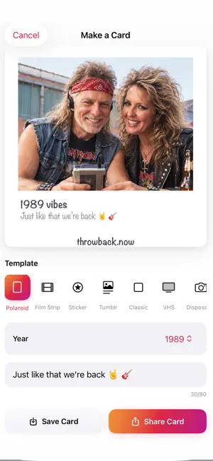 throwback: retro & vintage app screenshot 3