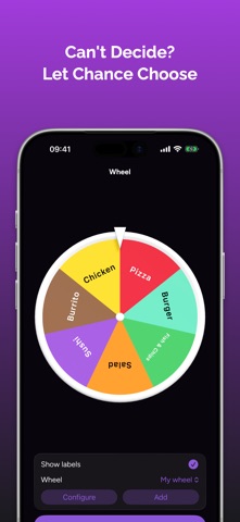 Aleario — Dice, Coin & Wheel iPhone screenshot