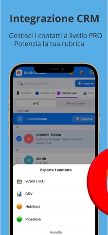 Quick Contact Biz Card Manager screenshot