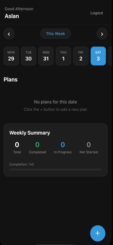 7DaysPlan Screenshot 1 of 3