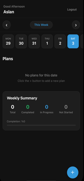 7DaysPlan Screenshot 1 of 3