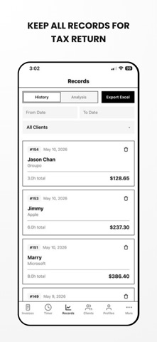 Josie: Invoice Maker & Timer screenshot