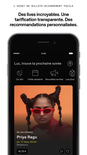 Capture d'écran de DICE: Événements Live sur iPhone 1