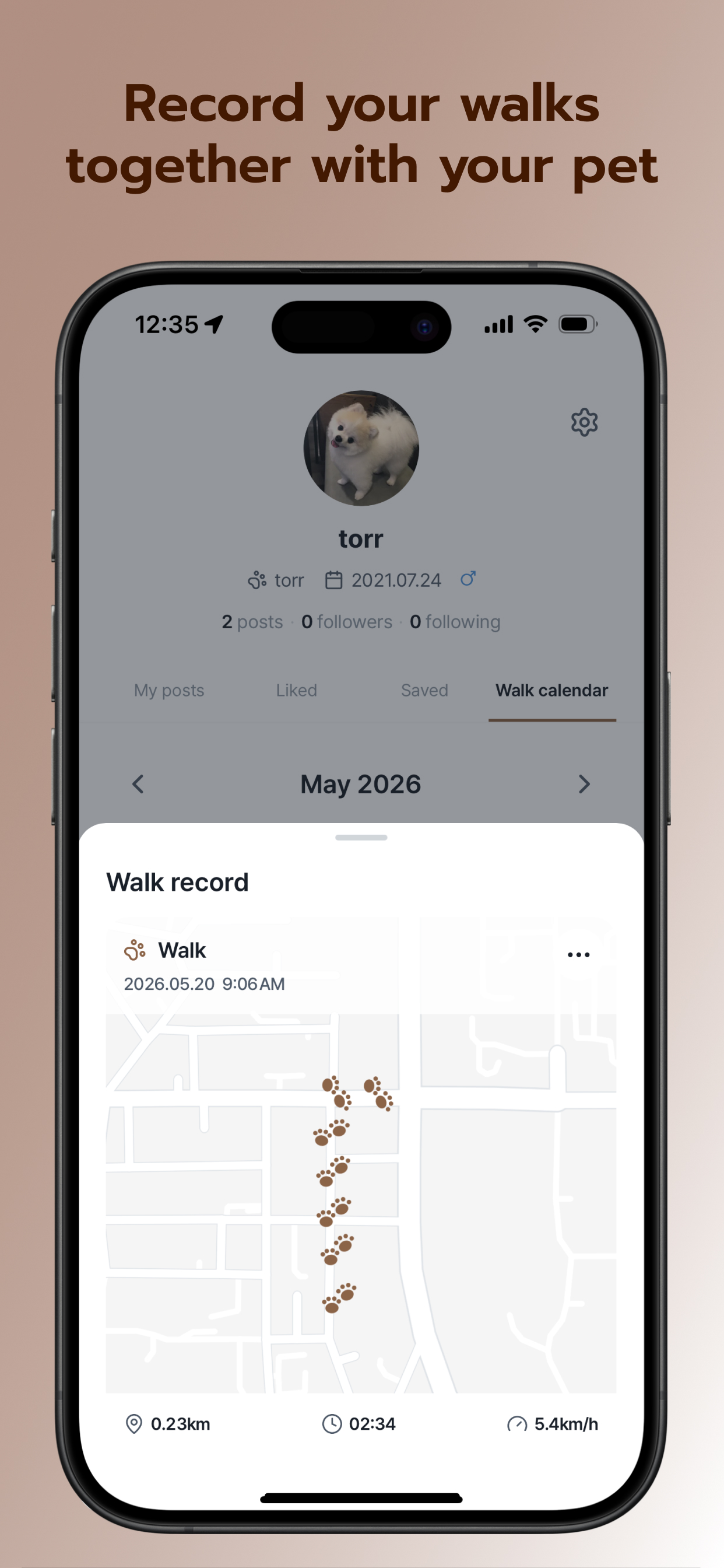 Beyourpet - Pet diary Dog walk screenshot 3