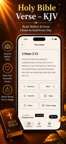 HolyBible Verse – KJV iPhone screenshot