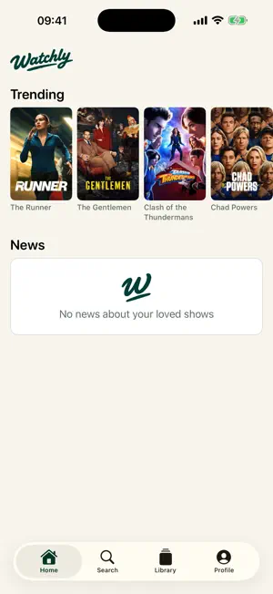 Watchly: TV & Movie Journal screenshot 1