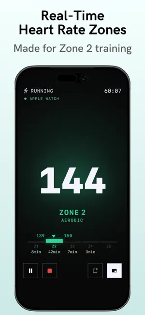 Zonas: Heart Rate Zone Tracker screenshot 2