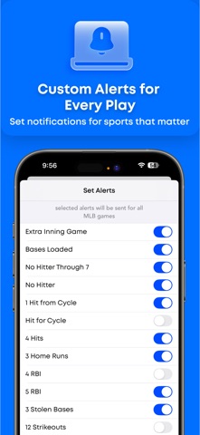 Sports Alerts iPhone screenshot