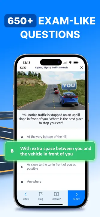 DMV Permit Practice Test: Screenshot 5 von 5
