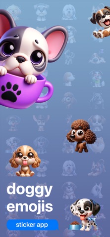 Doggy Emojis app screenshot