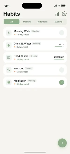 Habit Tracker - Streak Log screenshot 1