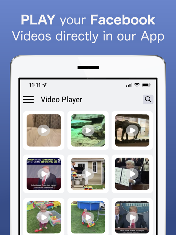 Screenshot #4 pour Video Player for Facebook