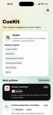 CueKit: Action Planner Screenshot 4 of 5