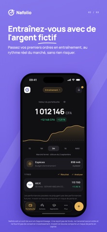 Nafolio : Suivi actions BRVM Screenshot 5 of 6
