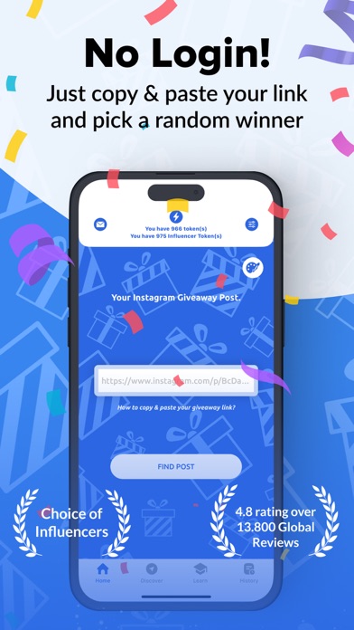 Screenshot #1 pour Easy Giveaway Comment Picker