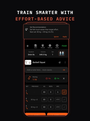Workout Tracker - THYMOS Screenshot 2