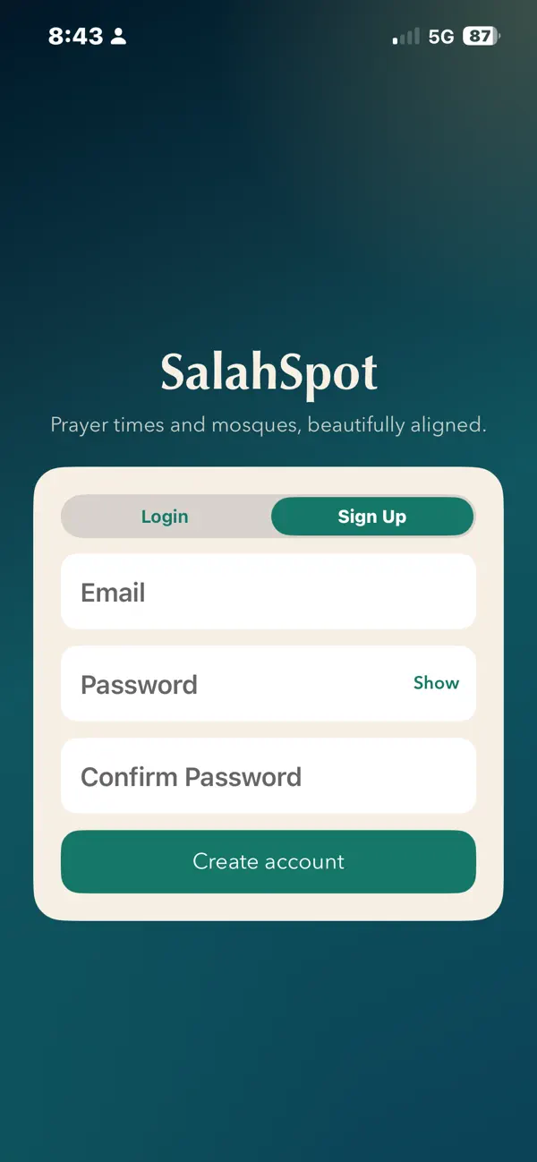 #1. SalahSpot (iOS) Ved: Shazaib Shoukath
