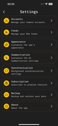 Blaze Feeds: Smart RSS Reader Screenshot 9 of 10
