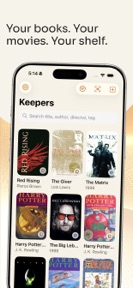 Keepers: Books & Movie Library screenshot