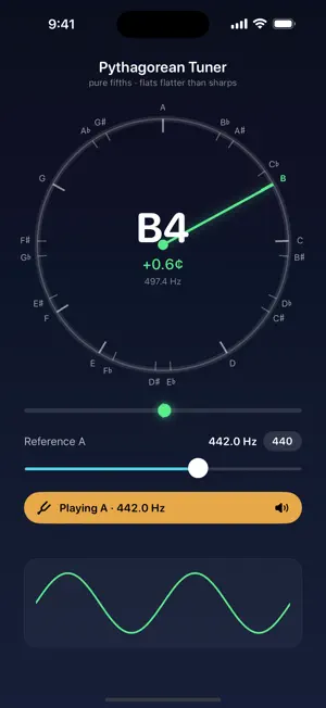 Pythagorean Tuner screenshot 3