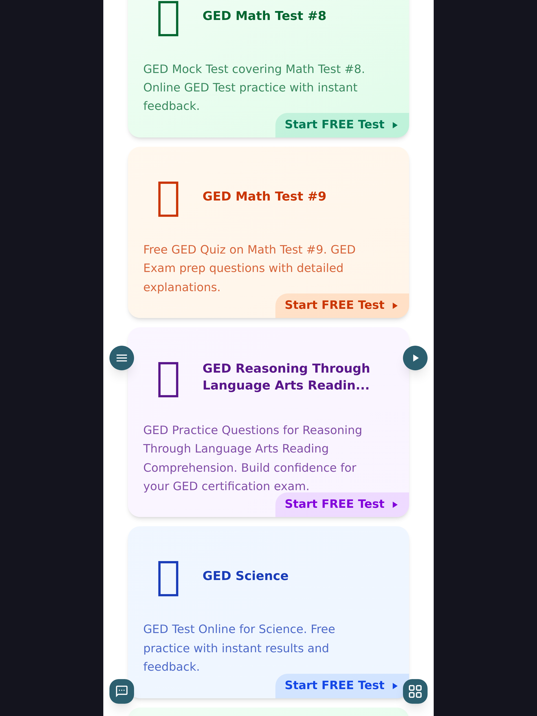 GED Practice Test screenshot 2