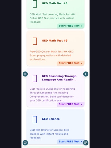 GED Practice Test iPad screenshot