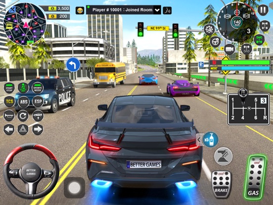 stad auto rijden school SIM 3D iPad app afbeelding 9