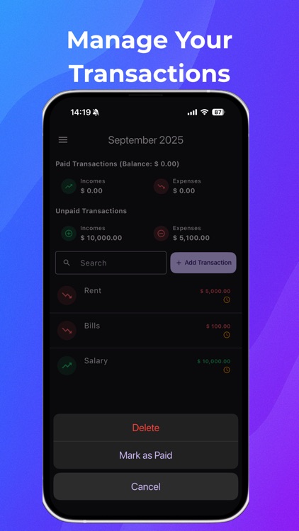Trace360: Manage Cash Flow! screenshot-3