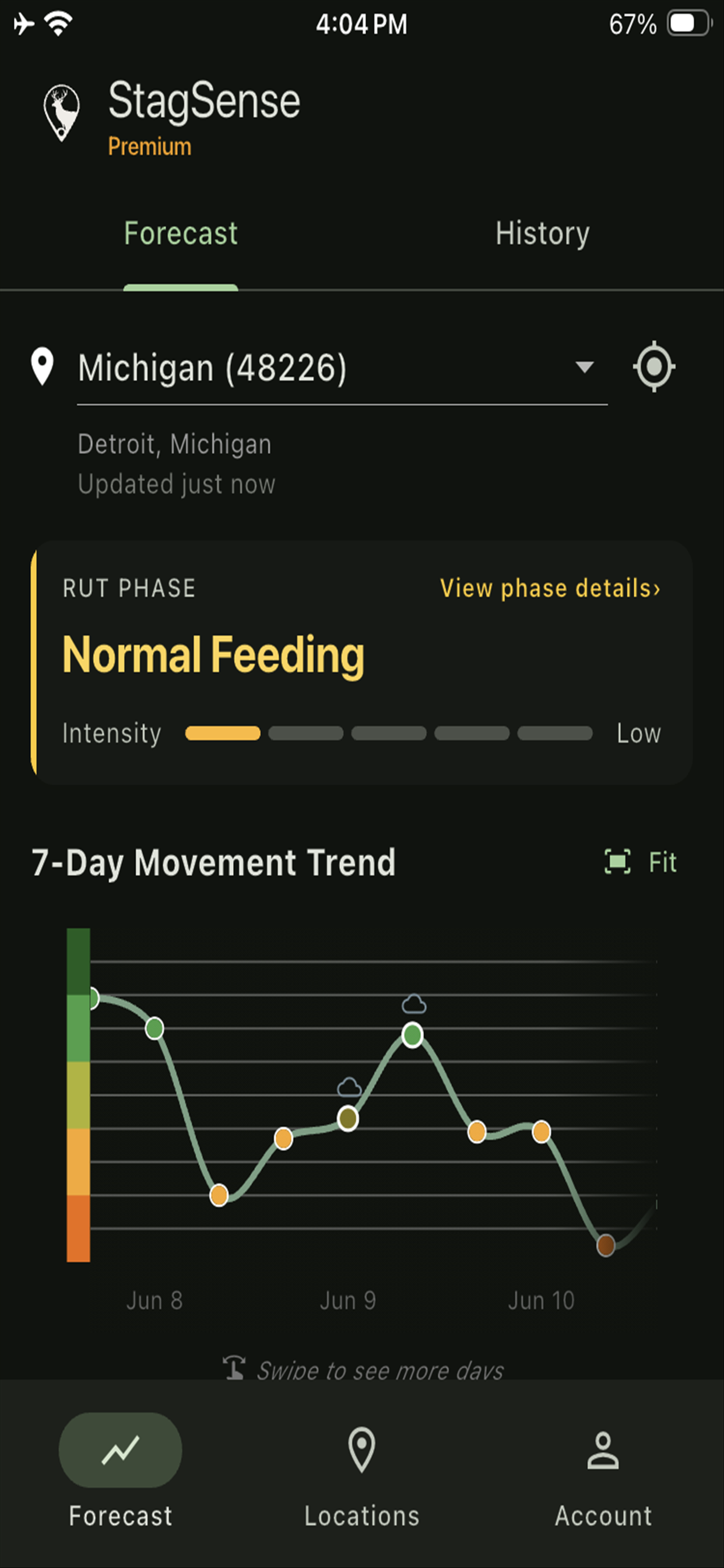 StagSense: Hunting Forecast screenshot 3