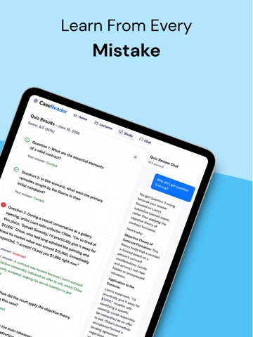 Case Reader: Law School AI iPad screenshot