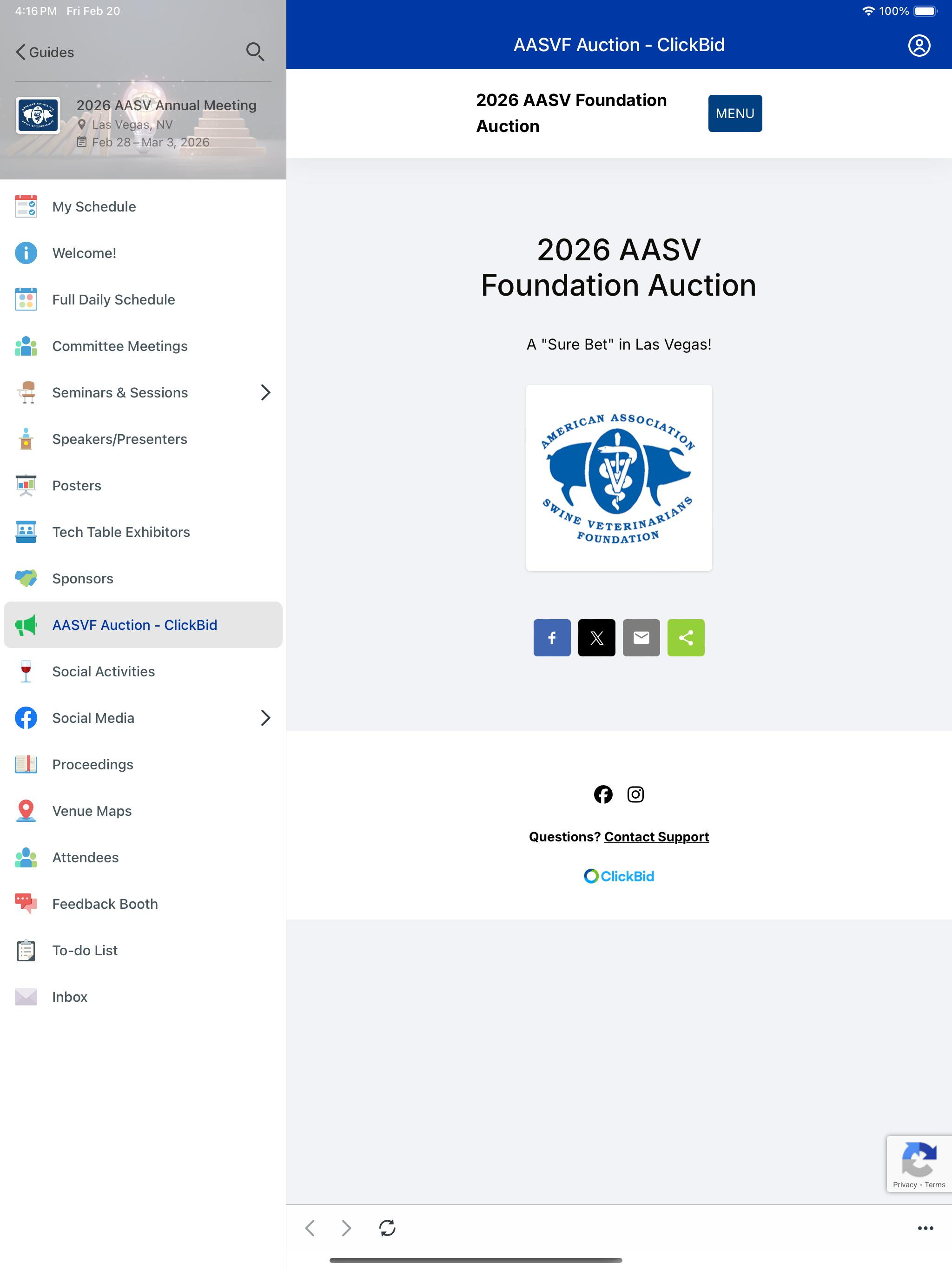 AASV Annual Meeting screenshot 6
