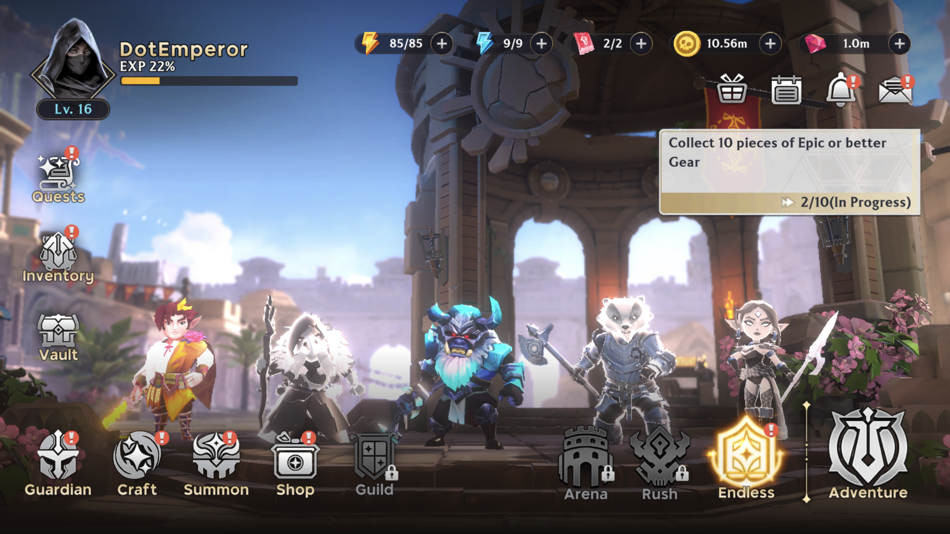 #1. Guild of Guardians (iOS) Podle: IMMUTABLE PTY LTD