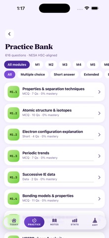 HSC Study Chemistry iPhone screenshot