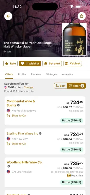 Whiskey Searcher: Find Prices screenshot 2