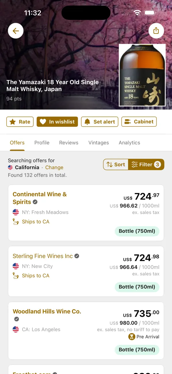 Screenshot #2 pour Whiskey Searcher: Find Prices