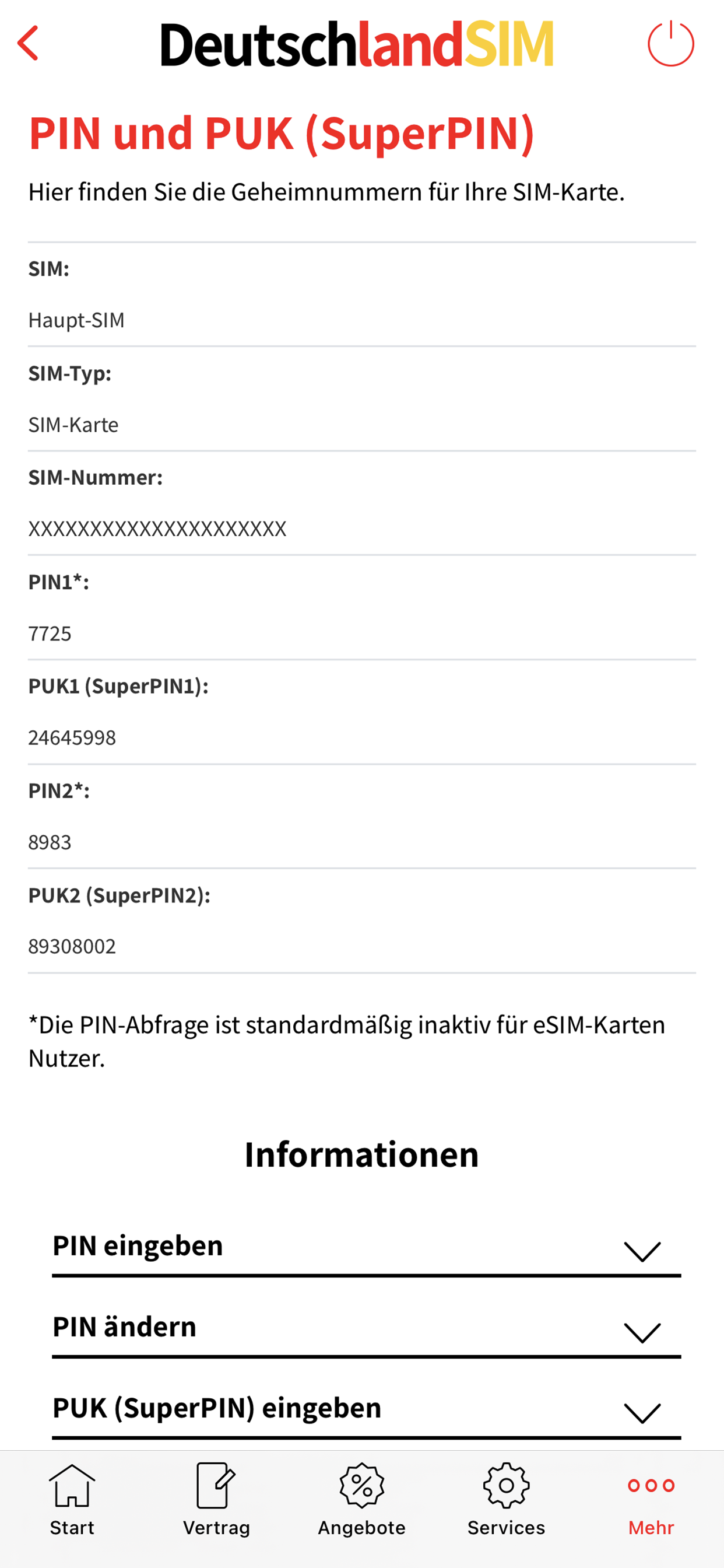 DeutschlandSIM Servicewelt