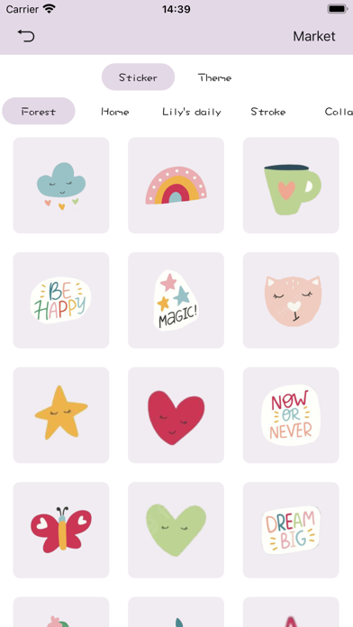 Mini journal - Cute diary Screenshot