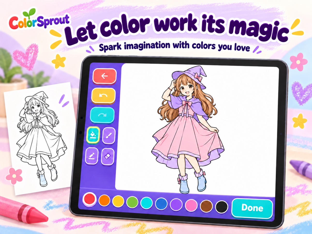 Screenshot 4 of ColorSprout: Coloring Book