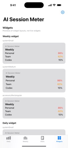 AI Session Meter iPhone screenshot
