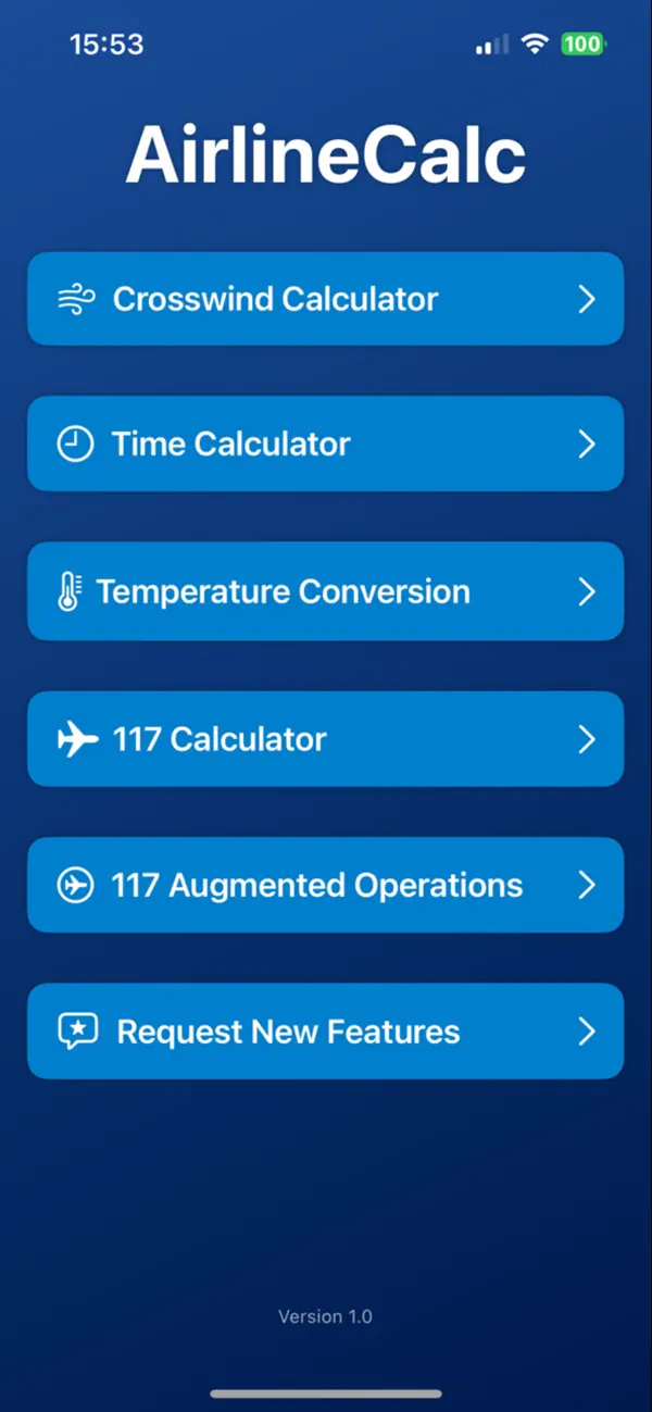 Screenshot #1 pour AirlineCalc