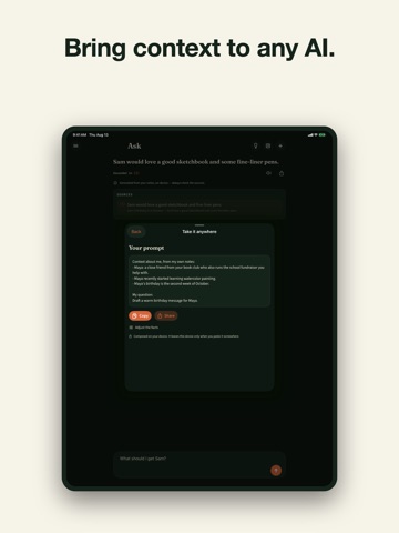 AI Note Taker: Private Notes iPad screenshot