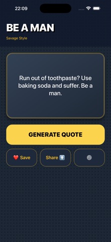 Be A Man – Daily Quotes screenshot 1